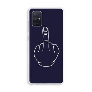 CaseCompany F**k U: Galaxy A71 Transparant Hoesje