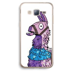CaseCompany Lama: Samsung Galaxy J3 (2016) Transparant Hoesje
