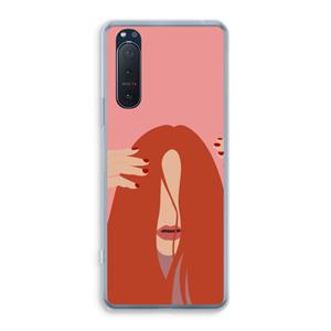 CaseCompany Woke up like this: Sony Xperia 5 II Transparant Hoesje