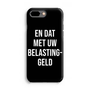 CaseCompany Belastinggeld - Zwart: iPhone 8 Plus Tough Case