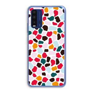 CaseCompany Colored Giraffe: Xiaomi Redmi 9T Transparant Hoesje