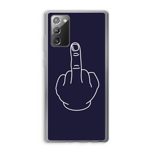 CaseCompany F**k U: Samsung Galaxy Note 20 / Note 20 5G Transparant Hoesje