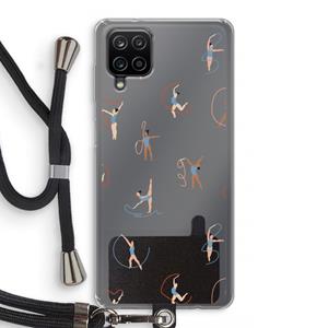 CaseCompany Dancing #3: Samsung Galaxy A12 Transparant Hoesje met koord