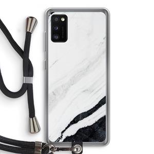 CaseCompany Elegante marmer: Samsung Galaxy A41 Transparant Hoesje met koord