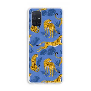 CaseCompany Luipaard: Galaxy A71 Transparant Hoesje