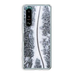 CaseCompany Snøfall: Sony Xperia 5 III Transparant Hoesje