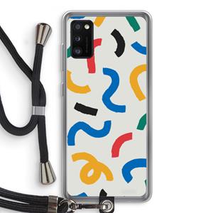 CaseCompany Illustratieve pop 2: Samsung Galaxy A41 Transparant Hoesje met koord