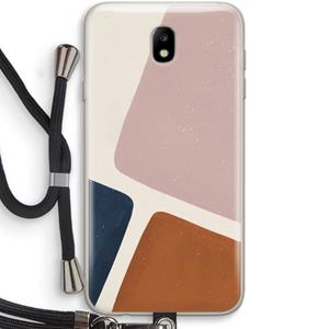 CaseCompany Geo #2: Samsung Galaxy J7 (2017) Transparant Hoesje met koord