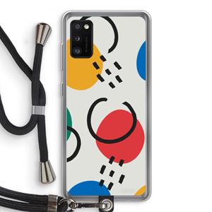 CaseCompany Illustratieve pop 3: Samsung Galaxy A41 Transparant Hoesje met koord