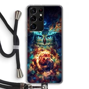 CaseCompany Aurowla: Samsung Galaxy S21 Ultra Transparant Hoesje met koord