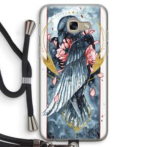 CaseCompany Golden Raven: Samsung Galaxy A5 (2017) Transparant Hoesje met koord