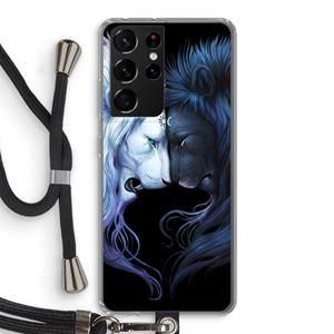 CaseCompany Brotherhood: Samsung Galaxy S21 Ultra Transparant Hoesje met koord
