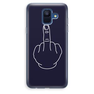 CaseCompany F**k U: Samsung Galaxy A6 (2018) Transparant Hoesje