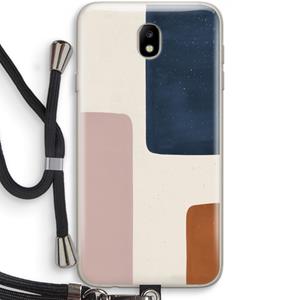 CaseCompany Geo #5: Samsung Galaxy J7 (2017) Transparant Hoesje met koord
