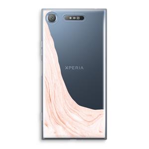 CaseCompany Peach bath: Sony Xperia XZ1 Transparant Hoesje