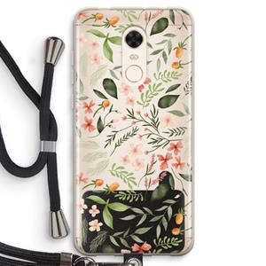 CaseCompany Sweet little flowers: Xiaomi Redmi 5 Transparant Hoesje met koord