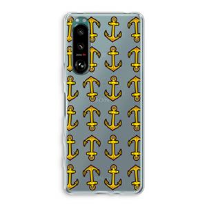 CaseCompany Musketon Anchor: Sony Xperia 5 III Transparant Hoesje