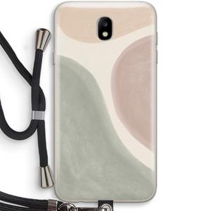 CaseCompany Geo #6: Samsung Galaxy J7 (2017) Transparant Hoesje met koord