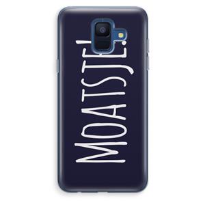 CaseCompany Moatsje!: Samsung Galaxy A6 (2018) Transparant Hoesje