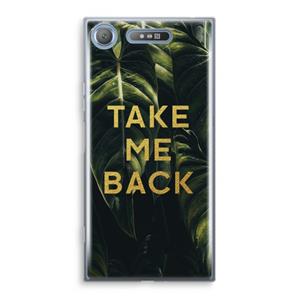 CaseCompany Take me back: Sony Xperia XZ1 Transparant Hoesje