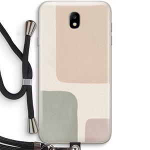 CaseCompany Geo #7: Samsung Galaxy J7 (2017) Transparant Hoesje met koord