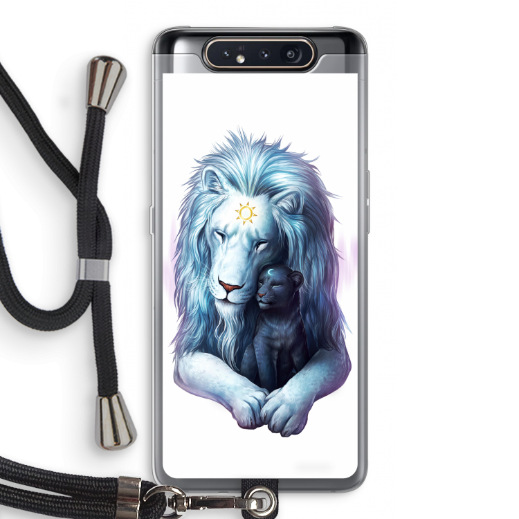 CaseCompany Child Of Light: Samsung Galaxy A80 Transparant Hoesje met koord