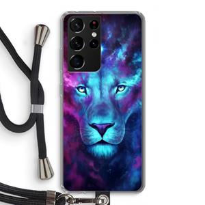 CaseCompany Firstborn: Samsung Galaxy S21 Ultra Transparant Hoesje met koord