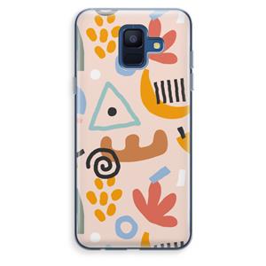 CaseCompany Abstract: Samsung Galaxy A6 (2018) Transparant Hoesje
