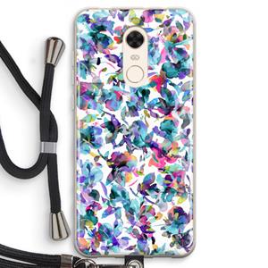 CaseCompany Hibiscus Flowers: Xiaomi Redmi 5 Transparant Hoesje met koord