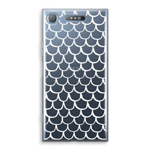 CaseCompany Dakpannetjes: Sony Xperia XZ1 Transparant Hoesje