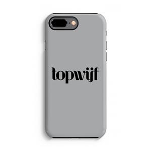 CaseCompany Topwijf Grijs Zwart: iPhone 8 Plus Tough Case