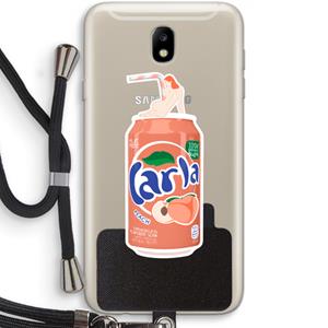 CaseCompany S(peach)less: Samsung Galaxy J7 (2017) Transparant Hoesje met koord