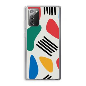 CaseCompany Illustratieve pop 1: Samsung Galaxy Note 20 / Note 20 5G Transparant Hoesje