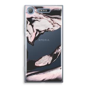 CaseCompany Roze stroom: Sony Xperia XZ1 Transparant Hoesje