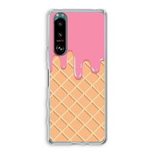 CaseCompany Ice cream: Sony Xperia 5 III Transparant Hoesje