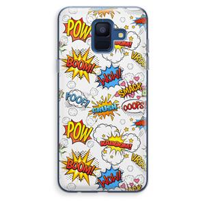 CaseCompany Pow Smack: Samsung Galaxy A6 (2018) Transparant Hoesje