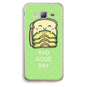 CaseCompany Avo Good Day: Samsung Galaxy J3 (2016) Transparant Hoesje