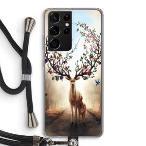 CaseCompany Seasons Change: Samsung Galaxy S21 Ultra Transparant Hoesje met koord