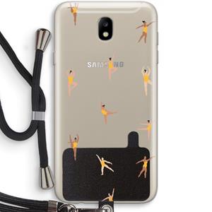 CaseCompany Dans #2: Samsung Galaxy J7 (2017) Transparant Hoesje met koord