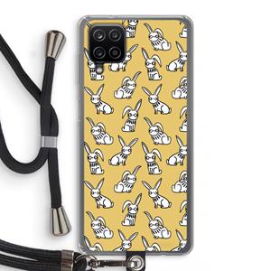 CaseCompany Haas: Samsung Galaxy A12 Transparant Hoesje met koord