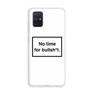 CaseCompany No time: Galaxy A71 Transparant Hoesje