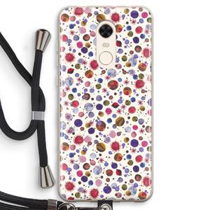 CaseCompany Planets Space: Xiaomi Redmi 5 Transparant Hoesje met koord