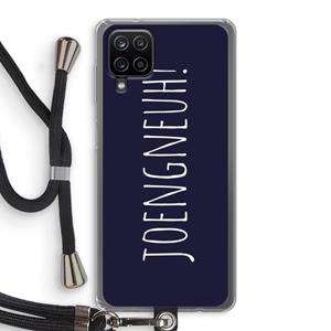 CaseCompany Joengneuh!: Samsung Galaxy A12 Transparant Hoesje met koord