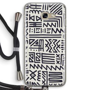 CaseCompany Marrakech print: Samsung Galaxy A5 (2017) Transparant Hoesje met koord