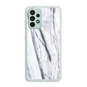 CaseCompany Gestreepte marmer: Samsung Galaxy A52s 5G Transparant Hoesje
