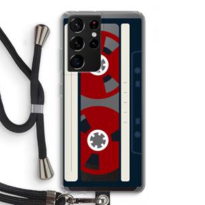 CaseCompany Here's your tape: Samsung Galaxy S21 Ultra Transparant Hoesje met koord
