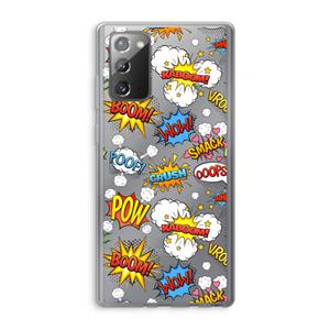 CaseCompany Pow Smack: Samsung Galaxy Note 20 / Note 20 5G Transparant Hoesje