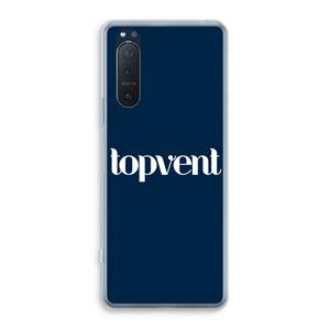 CaseCompany Topvent Navy: Sony Xperia 5 II Transparant Hoesje