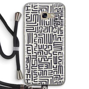CaseCompany Moroccan Print: Samsung Galaxy A5 (2017) Transparant Hoesje met koord