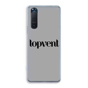 CaseCompany Topvent Grijs Zwart: Sony Xperia 5 II Transparant Hoesje